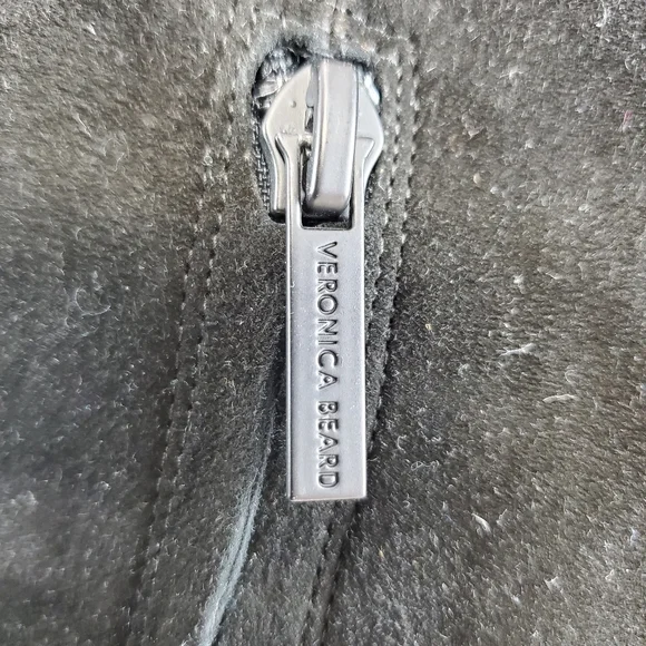 NWT$695 Veronica Beard Suede Dali Knee High Stiletto Heeled Boots in Black Sz 9 - Picture 12 of 16